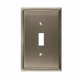 Amerock Mulholland 1 Toggle Satin Nickel Wall Plate 1906958